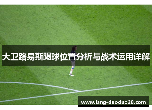 大卫路易斯踢球位置分析与战术运用详解 大卫路易斯踢球位置分析与战术运用详解
